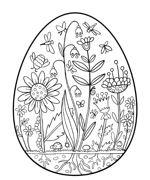 Pisanka z łąką – arkusz pracy dla ucznia ze spektrum autyzmu, stałość&nbsp;spostrzegania