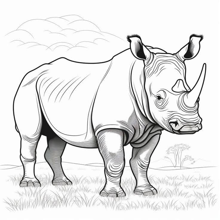 Nosorożec – arkusz pracy dla ucznia ze spektrum&nbsp;autyzmu