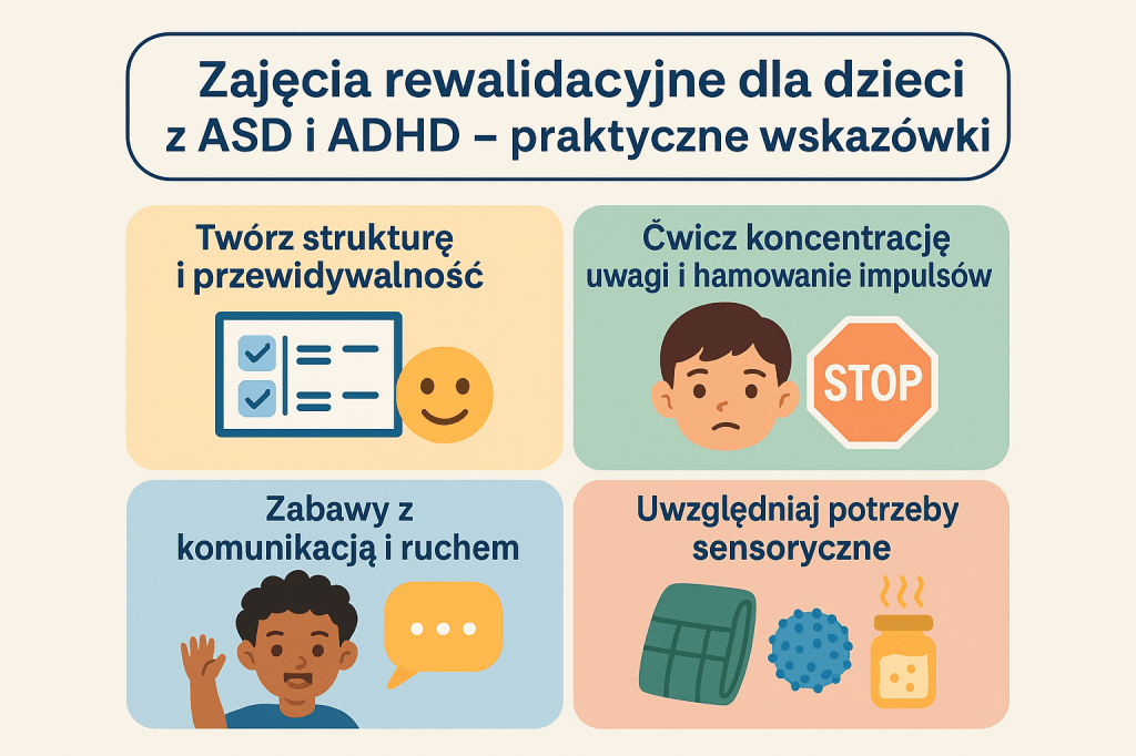 Zajęcia rewalidacyjne dla dzieci z ASD i ADHD – praktyczne&nbsp;wskazówki