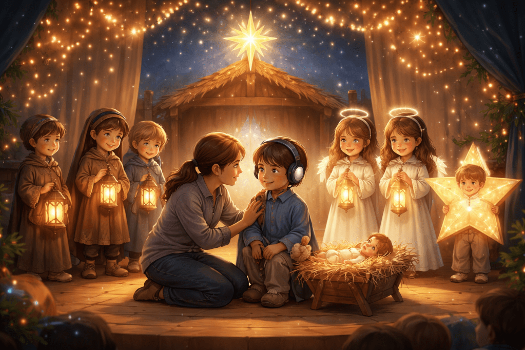 🎭 Jasełka przyjazne dla uczniów z ASD – scenariusze, role bez stresu, dostosowania&nbsp;sensoryczne