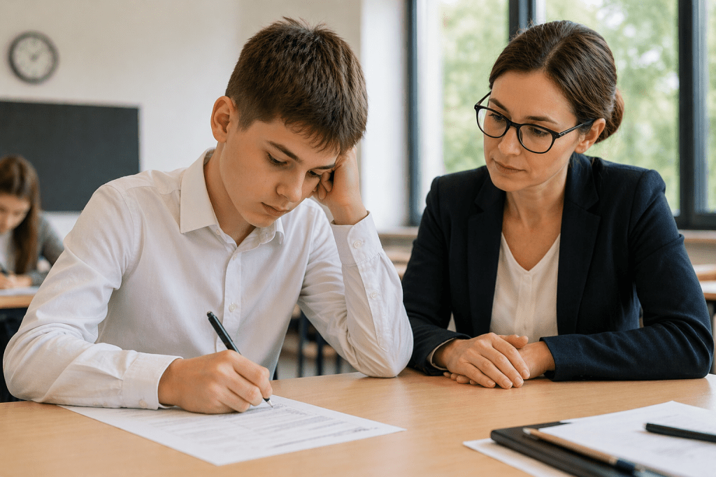 Nauczyciel wspomagający na egzaminie ucznia z autyzmem (2026) – co wolno, a czego NIE? + realne błędy, które mogą unieważnić&nbsp;egzamin