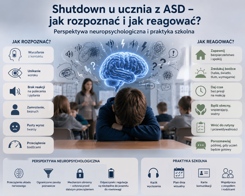 Shutdown u ucznia z ASD – jak rozpoznać i jak reagować? Perspektywa neuropsychologiczna i praktyka&nbsp;szkolna